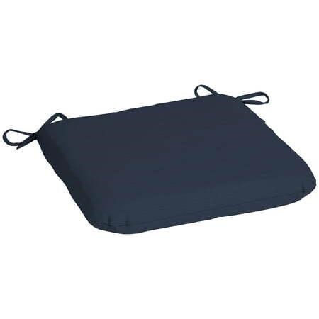 2pk Mainstays Navy Blue Rectangle Outdoor Seat Pad