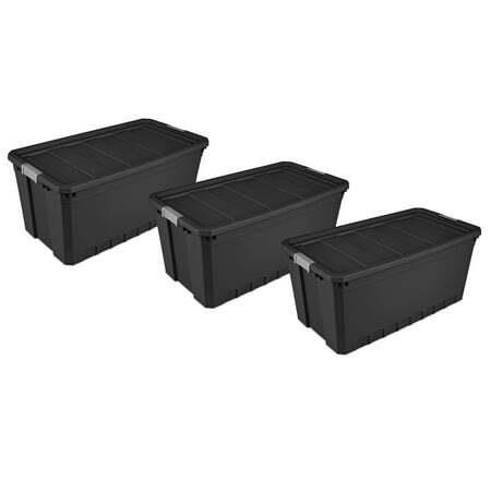 Sterilite 50 Gallon Stacker Tote  Set of 3