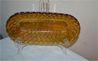 2 Carnival Glass dishes