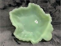 Vintage Jadeite Maple Leaf Candy Dish