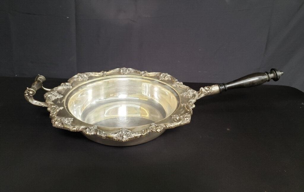 Vintage silver plate serving dish