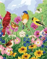 DIY Oil Painting Kit - Birds & Flowers X2