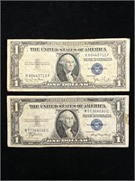 1935 A & 1935 D $1 Silver Certificates