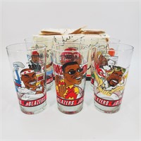 Vintage Portland Trail Blazers Glass Cups