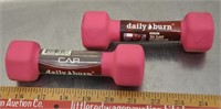 2 exercise dumbells