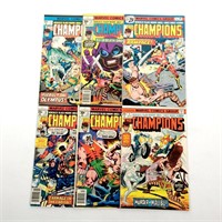 6 Marvel 25¢-35¢ Champions Comics