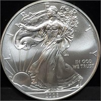 2008 1oz Silver Eagle Gem BU