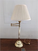 Gold Metal Finished Swing Arm Table Lamp 1