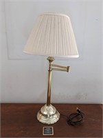 Gold Metal Finished Swing Arm Table Lamp 2