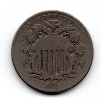 1869 United States Shield Nickel