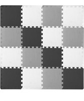 (16 pcs - 12" x12" - black/ white/ grey)