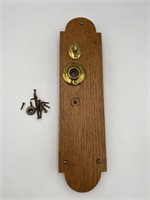 Arts & Crafts Door Lock Set Polished Brass