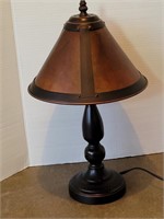 Small Table Lamp with Copper Shade