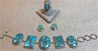 Sterling & Turquoise - 3 Piece Set