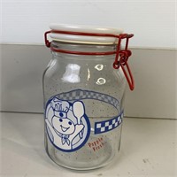 Pillsbury doughboy glass canister, Anchor Hocking