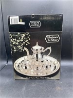 Silverplated Three Pc Child Coffee Set