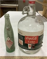Coca-Cola jug w/ Royal Crown Cola bottle