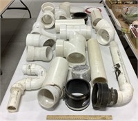 Lot of PVC pipes w/ toilet top