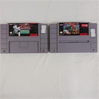 Super Nintendo Games - Baseball/Street Fighter