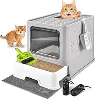 Cat Litter Box With Litter Mat, Homagico Extra