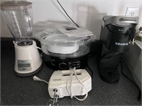Bella food steamer, Keurig, hand mixer, blender