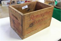 Vintage Remington Express Wooden Ammo Box