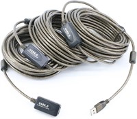 100FT USB 2.0 A Male to A Female