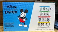Disney Pyrex Decorated Glass Food Storage, 8ct