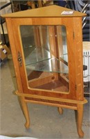 CORNER CURIO CABINET APPROX 41" TALL