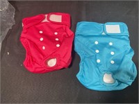 2 female dog diapers