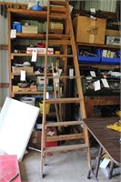 Wooden step ladder