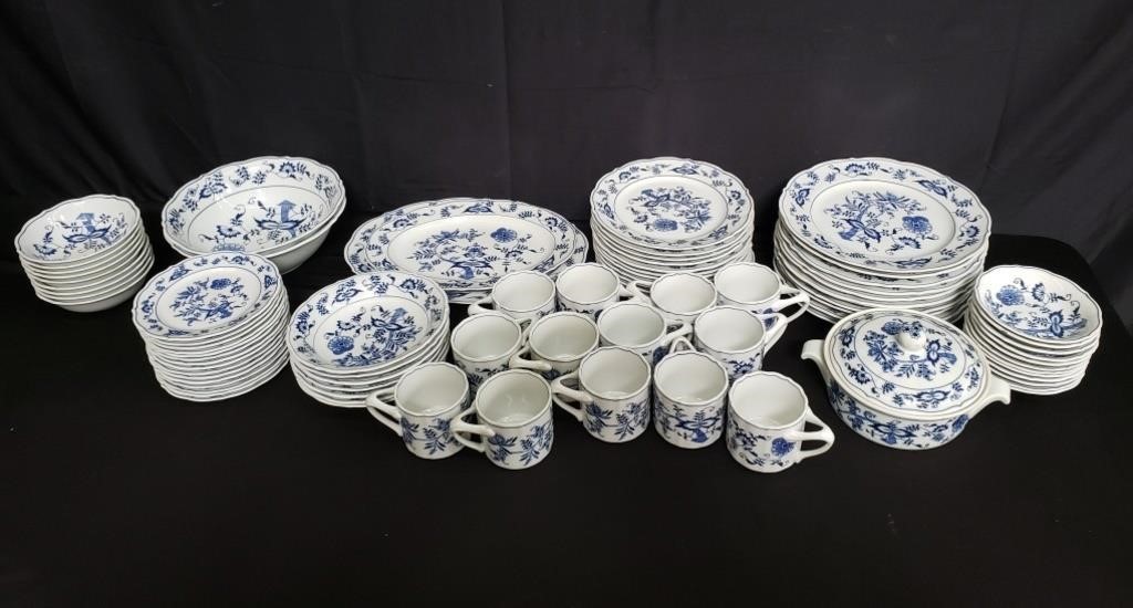 84pc Blue Danube China set