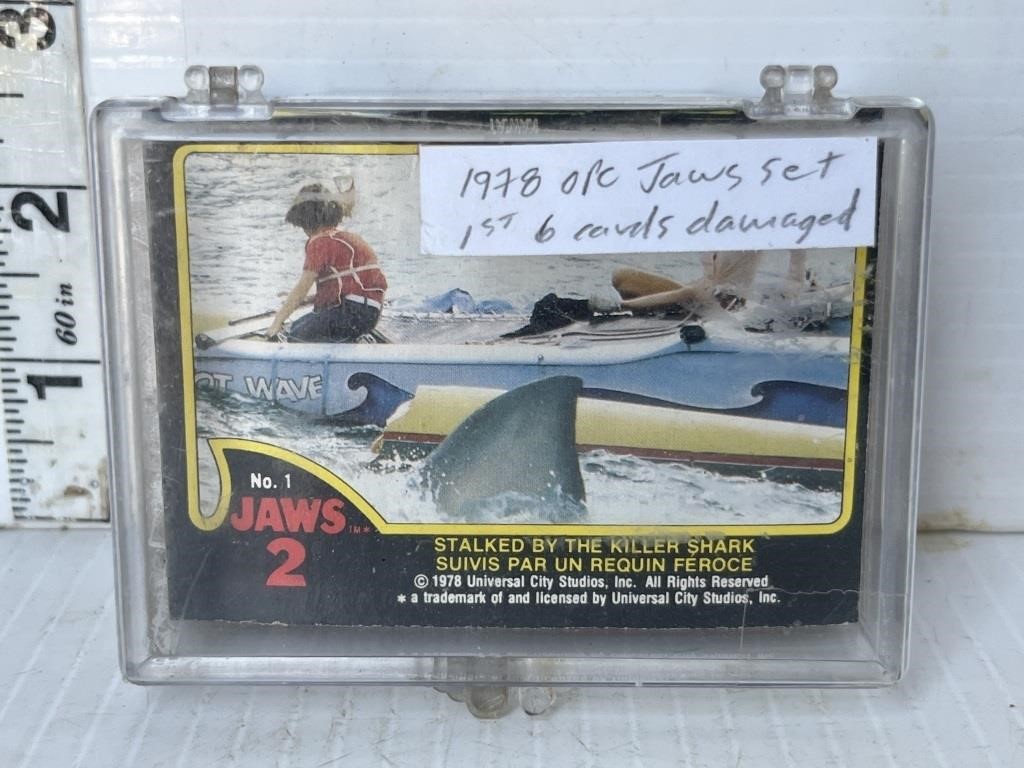 1978 Opeechee Jaws cards
