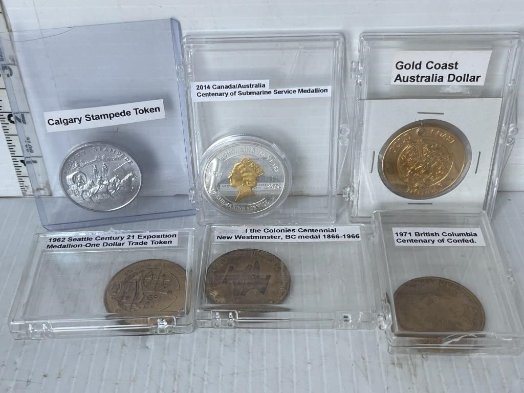 Lot of medallions & tokens