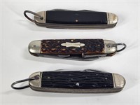 LOT OF 3 VINTAGE POCKET KNIVES