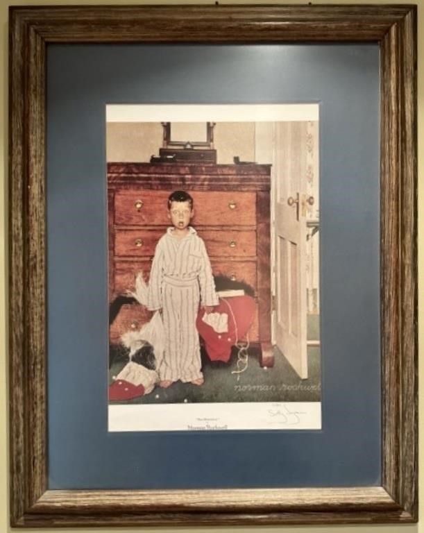 Norman Rockwell Signed Artwork - The Discovery