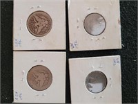 1897, 1901 Barber Quarters and1905, 1911 V Nickels