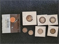 Barber, Mercury and Roosevelt Dimes