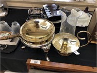 Lot of  Brass Chamberstick, Frying pan.