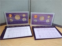 1988 AND 89 MINT PROOF COIN SET