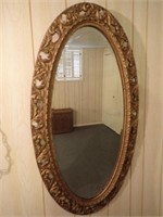 Oval Beveled Mirror - 46"H