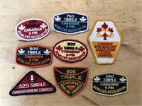 8 x Vintage BOWLING Crests, Patches