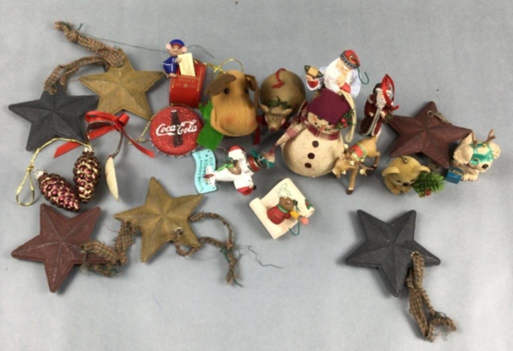 rustic / country Christmas ornaments