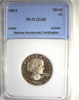 1980-S Susan B Anthony NNC PR70 DCAM