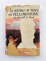 Signed by Author Merrill Beal Man In Yellowstone