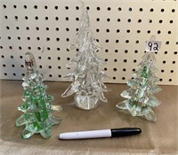 3 GLASS TREES