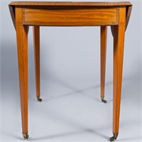 SMALL OVAL DROP-LEAF TABLE