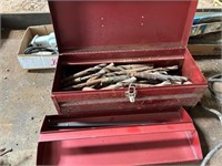 Tool Box with assorted drill bits