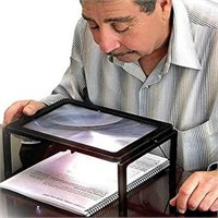 Full Page 3X Hands Free Magnifier with LED Lights