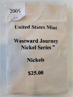 $25 FV Mint Bag of Westward Journey Nickels